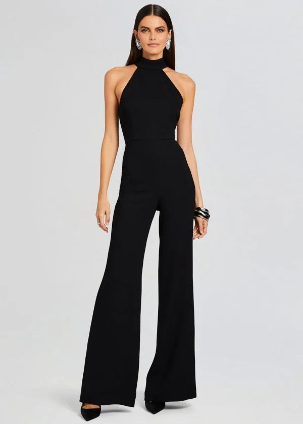 Jumpsuits*Retrofete Taylor Tie Back Jumpsuit Black