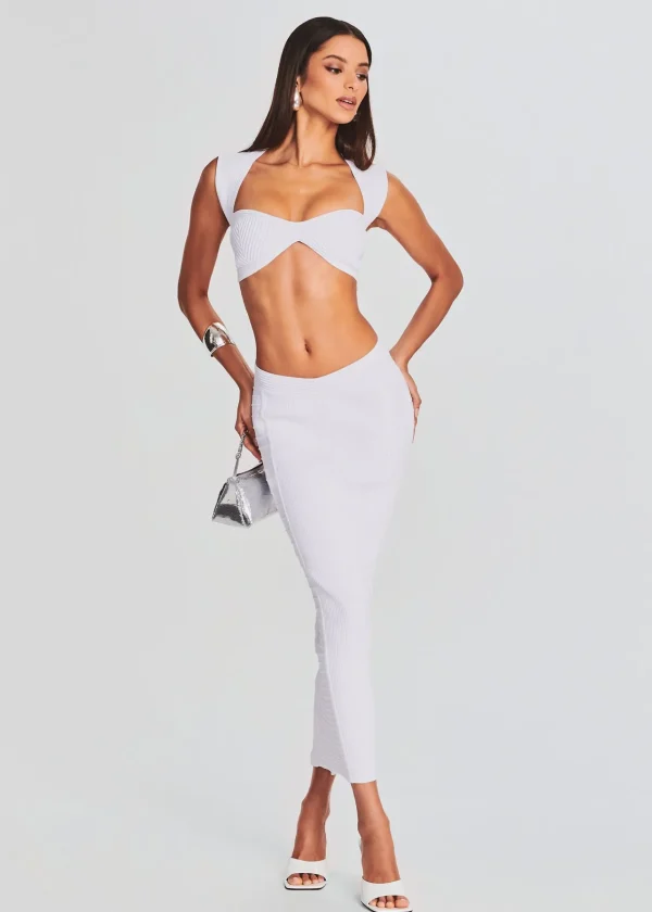 Rehearsal Dinner*Retrofete Tempo Bandage Knit Dress White
