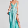 Guest Of*Retrofete Thea Dress Sea Foam