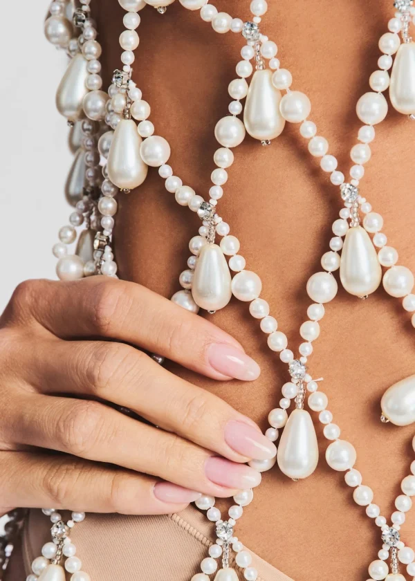 Dresses*Retrofete Tulum Pearl Dress White