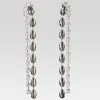 Honeymoon Looks*Retrofete Tyde Crystal Shell Drop Earrings Silver