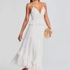Midi*Retrofete Tyra Long Dress White
