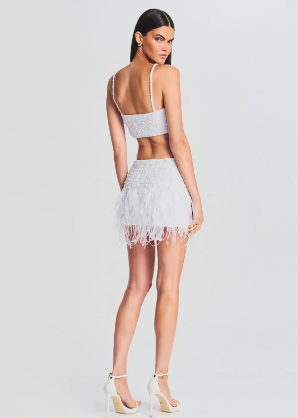 Bachelorette Party*Retrofete Valli Skirt White Pearl