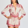 Swim*Retrofete Vanessa Buttoned Shirt Pink Flowers