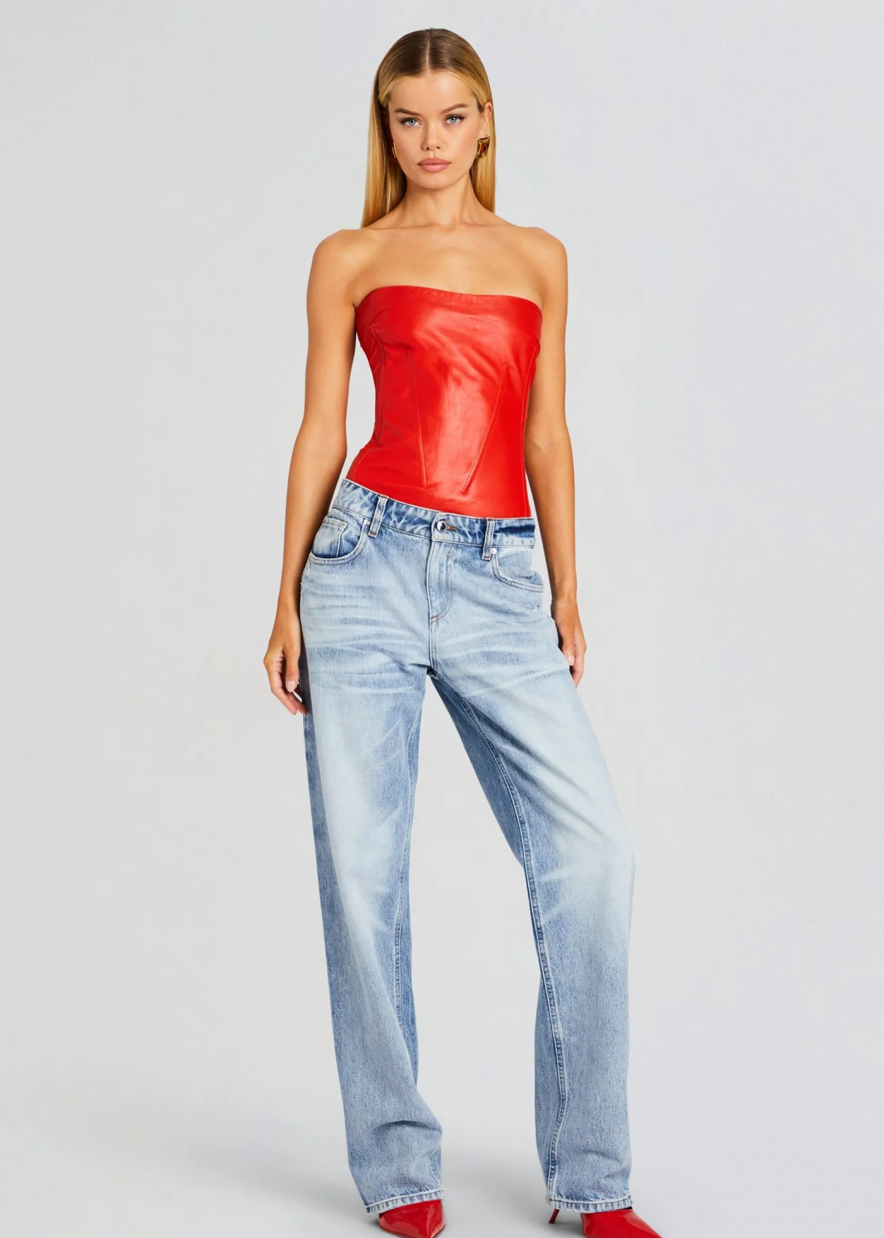 veda_leather_top_4-3.webp RETROFÊTE*Retrofete Veda Leather Top Fiery Red