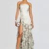 RETROFÊTE*Retrofete Verena Silk Dress Vintage Snake