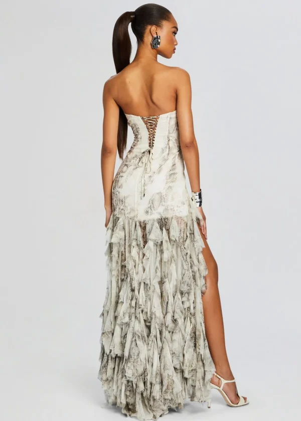 RETROFÊTE*Retrofete Verena Silk Dress Vintage Snake
