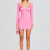 RETROFÊTE*Retrofete Veronica Dress Hyper Pink