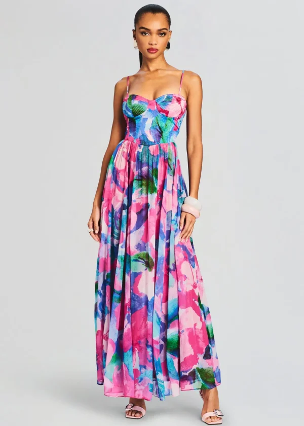 Resort '24*Retrofete Vesa Corset Long Dress Multicolor