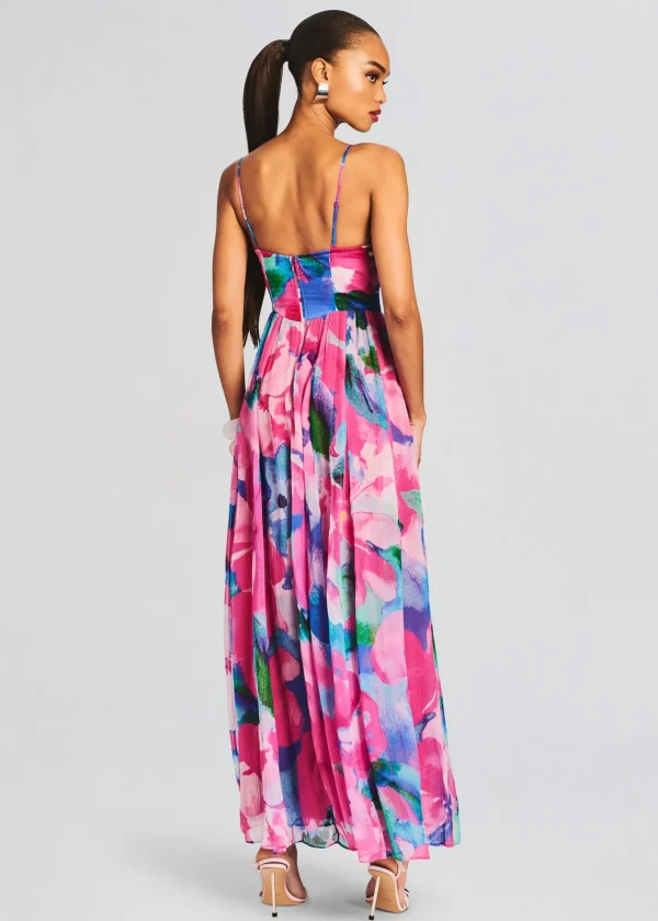 Dresses*Retrofete Vesa Corset Long Dress Multicolor