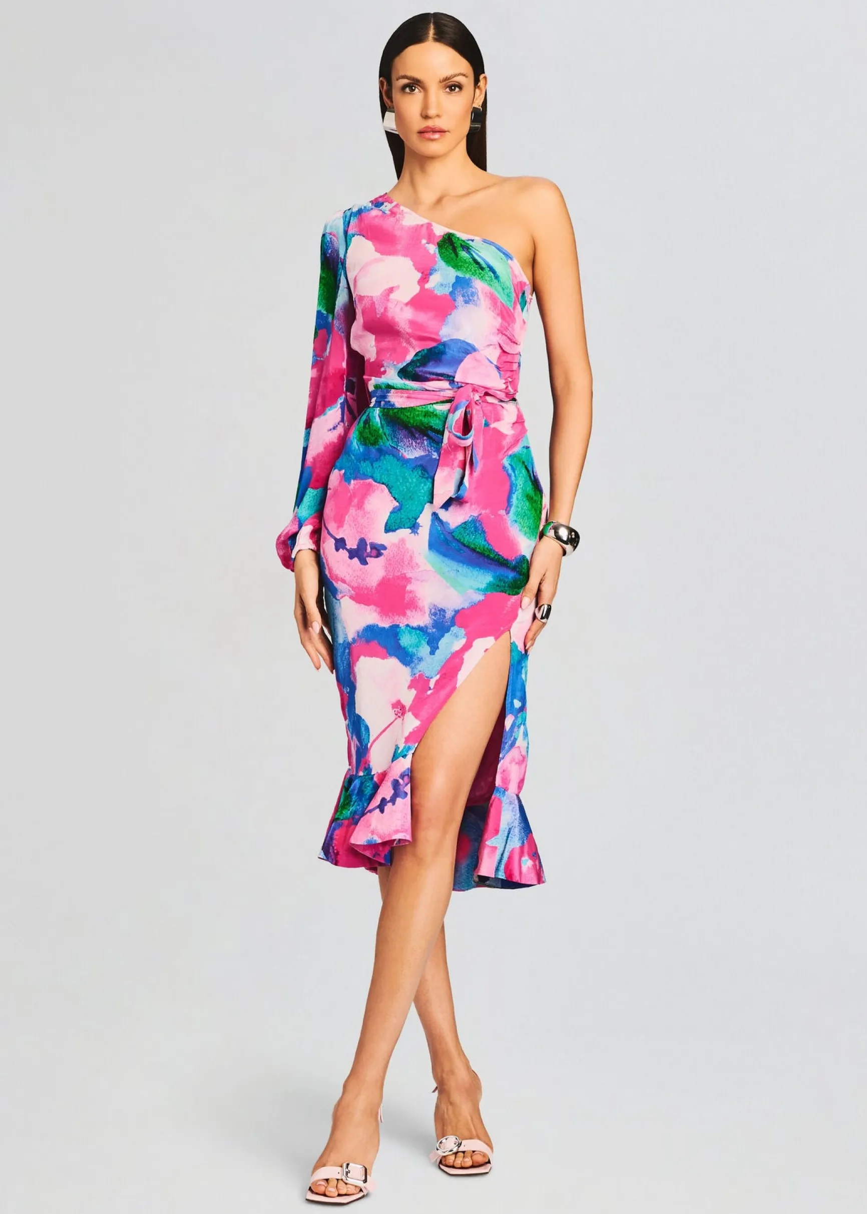 vesa_one_shoulder_midi_dr_0-4.webp Dresses*Retrofete Vesa One Shoulder Midi Dress Multicolor