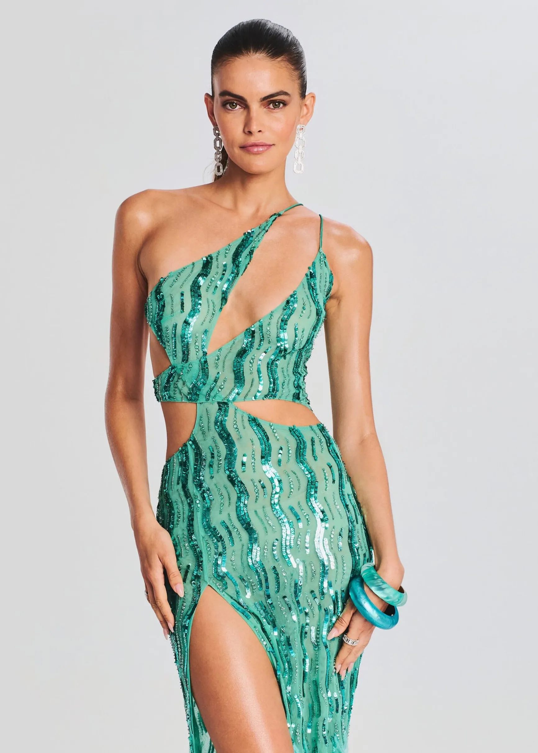 vice_sequin_feather_dress_4.webp Bridal Party*Retrofete Vice Sequin Feather Dress Sea Foam