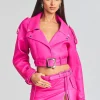 Jackets*Retrofete Victoria Leather Jacket Knockout Pink