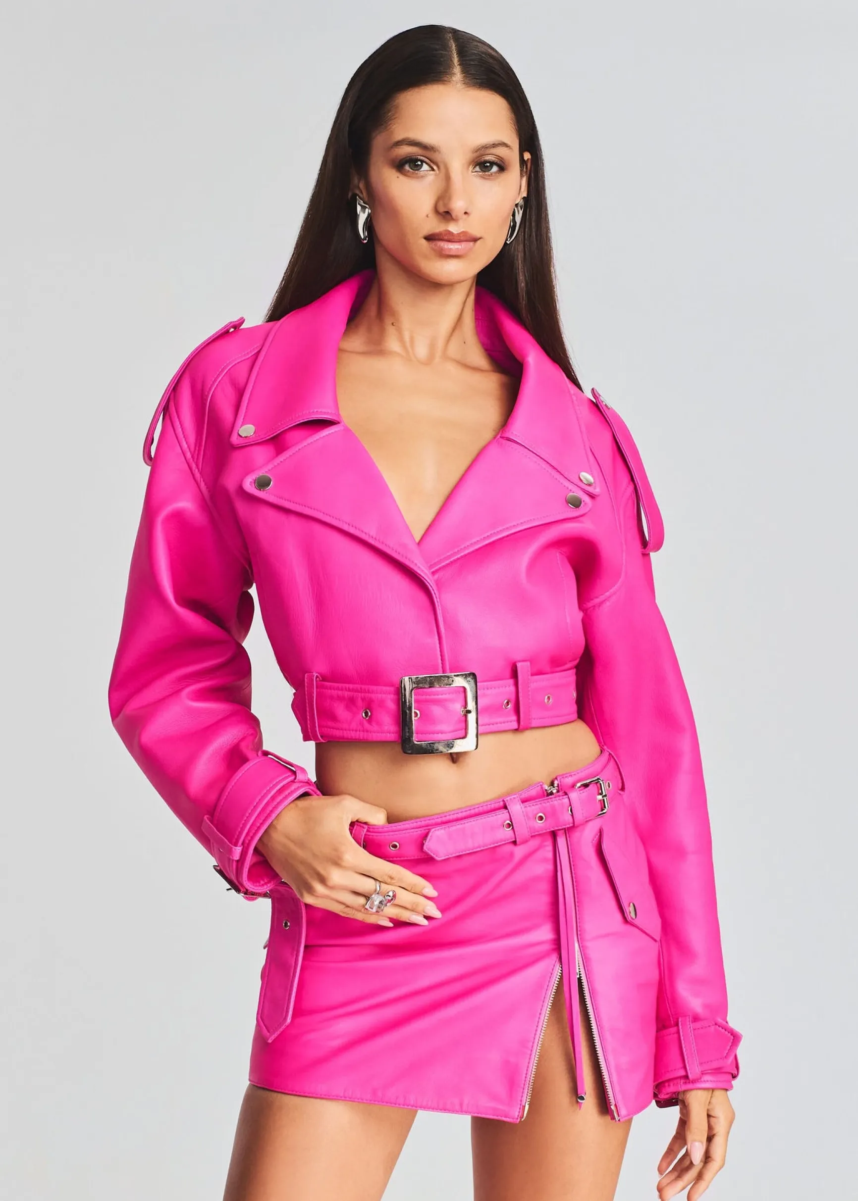 victoria_leather_jacket_0-10.webp Jackets*Retrofete Victoria Leather Jacket Knockout Pink