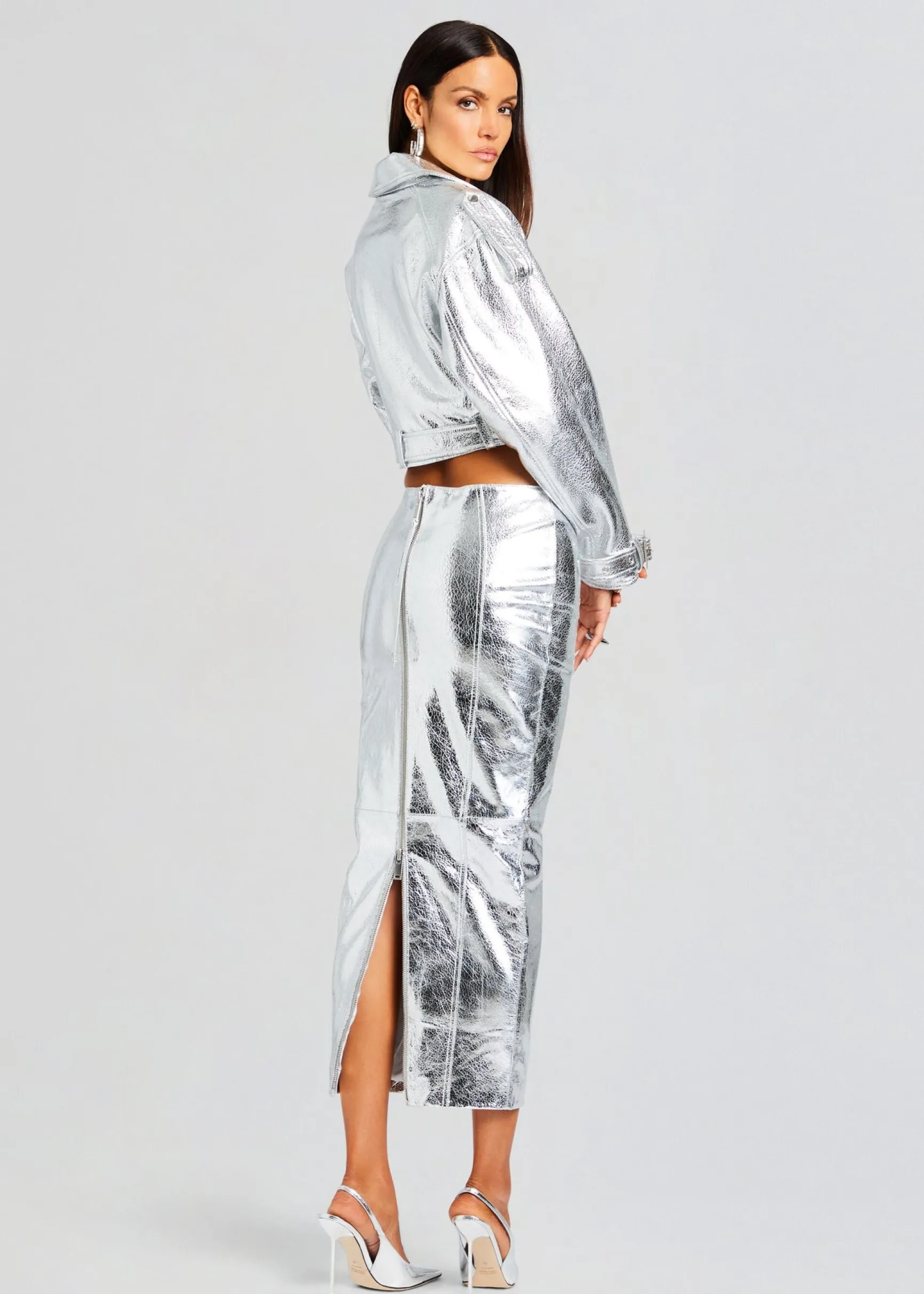 victoria_leather_jacket_3.webp Subtle Shimmer*Retrofete Victoria Leather Jacket Silver