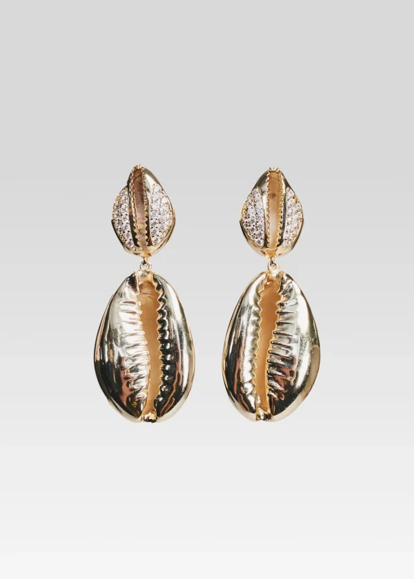 Accessories*Retrofete Vida Shell Earrings Gold