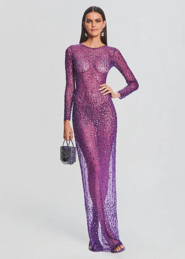RETROFÊTE*Retrofete Vinci Sequin Dress Amethyst