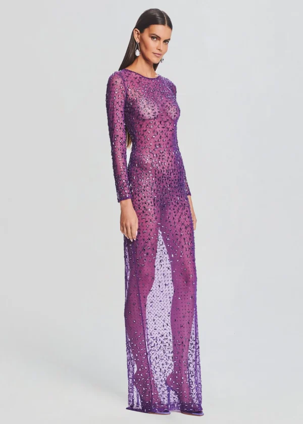Maxi*Retrofete Vinci Sequin Dress Amethyst