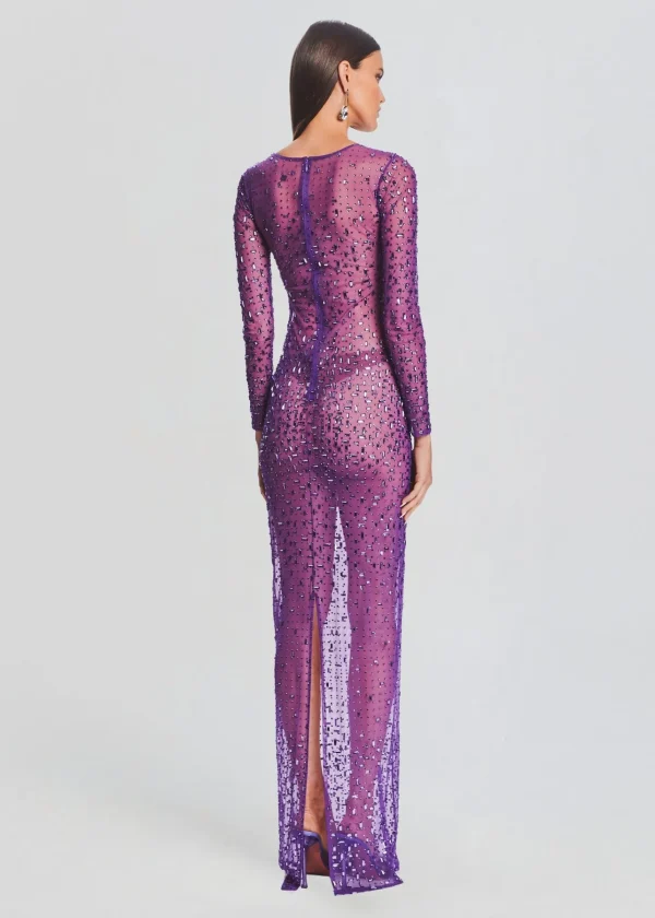 Guest Of*Retrofete Vinci Sequin Dress Amethyst