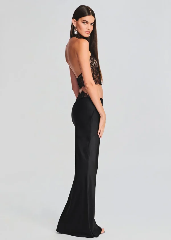 Sheer Bliss*Retrofete Violet Lace Top Black