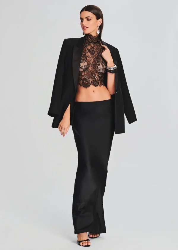 Tops*Retrofete Violet Lace Top Black