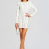 Rehearsal Dinner*Retrofete Virginia Embellished Knit Dress White