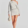 RETROFÊTE*Retrofete Waverly Sweater Dress Stone Gray