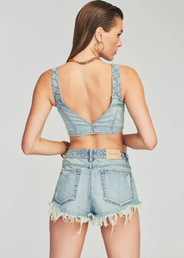 Final Sale*Retrofete Willis Top Porcelain Blue