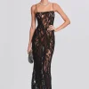 RETROFÊTE*Retrofete Winnie Embellished Lace Dress Black