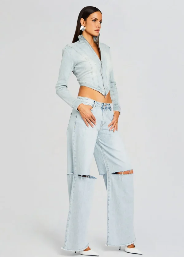 Bottoms*Retrofete Wrenley Low-Rise Jean Skylight