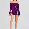 Dresses*Retrofete Wyn Sequin Dress Amethyst