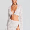 Bachelorette Party*Retrofete Yara Crochet Top White