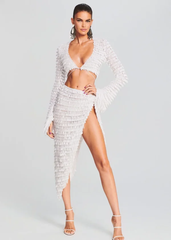 Tops*Retrofete Yara Crochet Top White