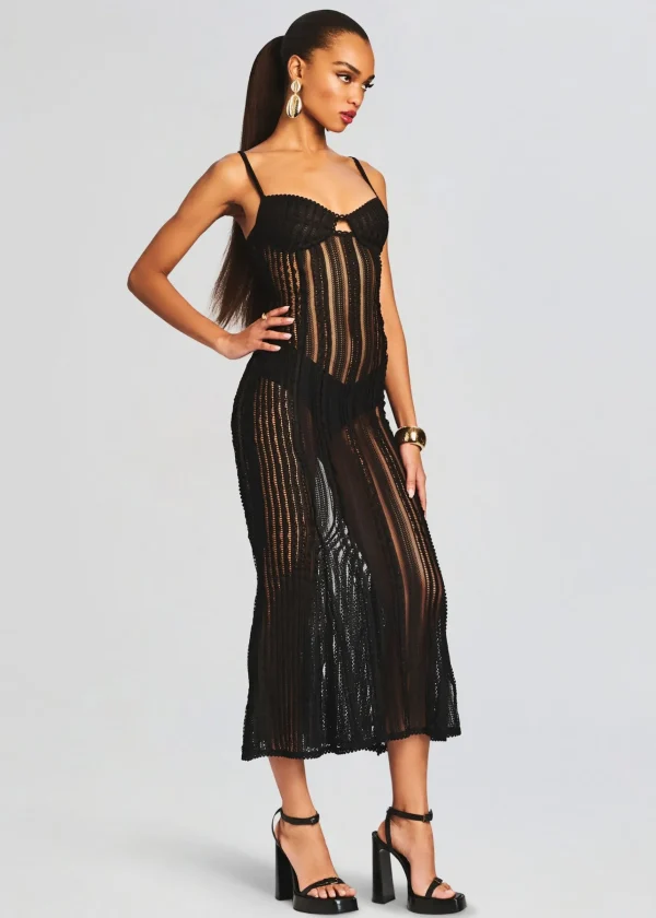 Trending*Retrofete Yayay Long Dress Black Sham