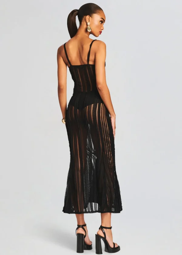 Sheer Bliss*Retrofete Yayay Long Dress Black Sham