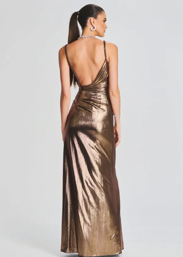 Dresses*Retrofete Yesi Dress Metallic Bronze