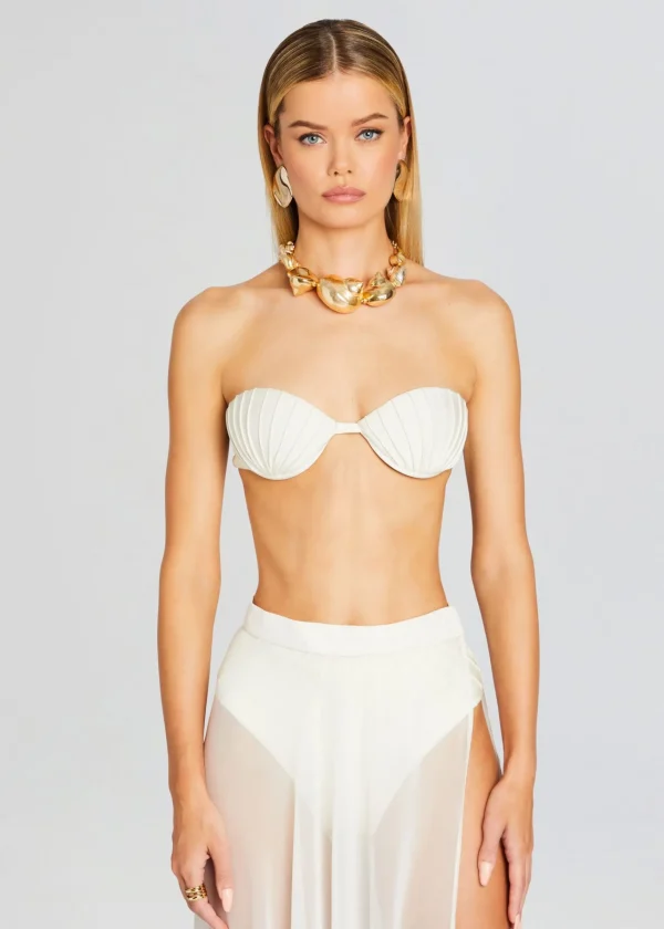 The Destination Bride*Retrofete Yolanda Bikini Top Cream