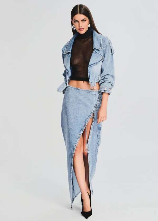 Bottoms*Retrofete Zahlia Denim Skirt Alani