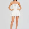 Coming Soon*Retrofete Zannick Short Dress White Samoa