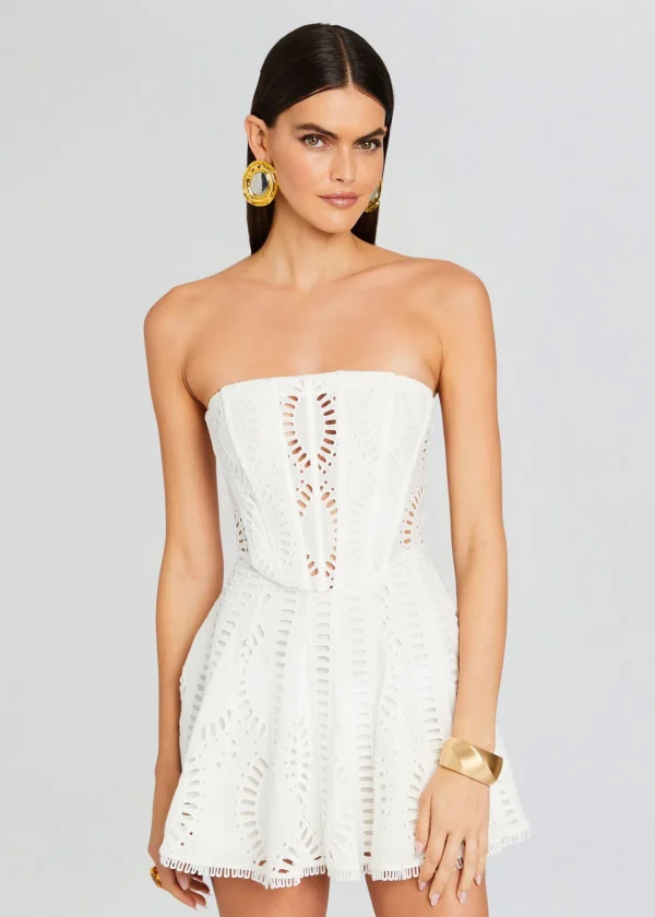 Dresses*Retrofete Zannick Short Dress White Samoa