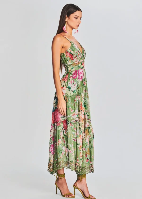 Midi*Retrofete Zaria Long Dress Military Green