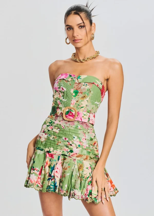 Dresses*Retrofete Zaria Short Dress Military Green