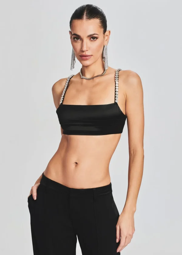 Honeymoon Looks*Retrofete Zeke Bra Black/Crystal