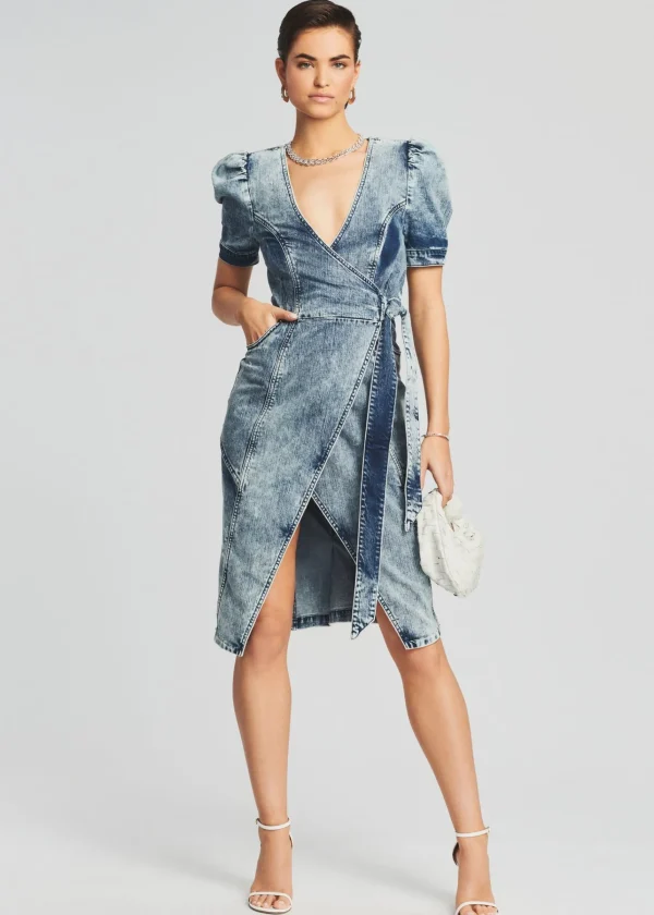 RETROFÊTE*Retrofete Zelda Wrap Dress Sienna