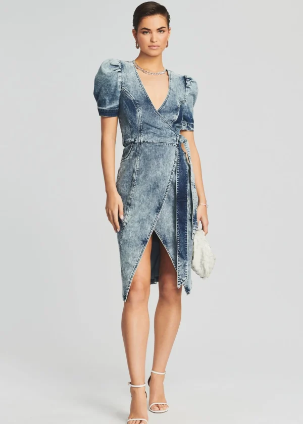 Final Sale*Retrofete Zelda Wrap Dress Sienna