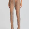 Neutral Moments*Retrofete Zoe Embellished Pant Tannin/Silver