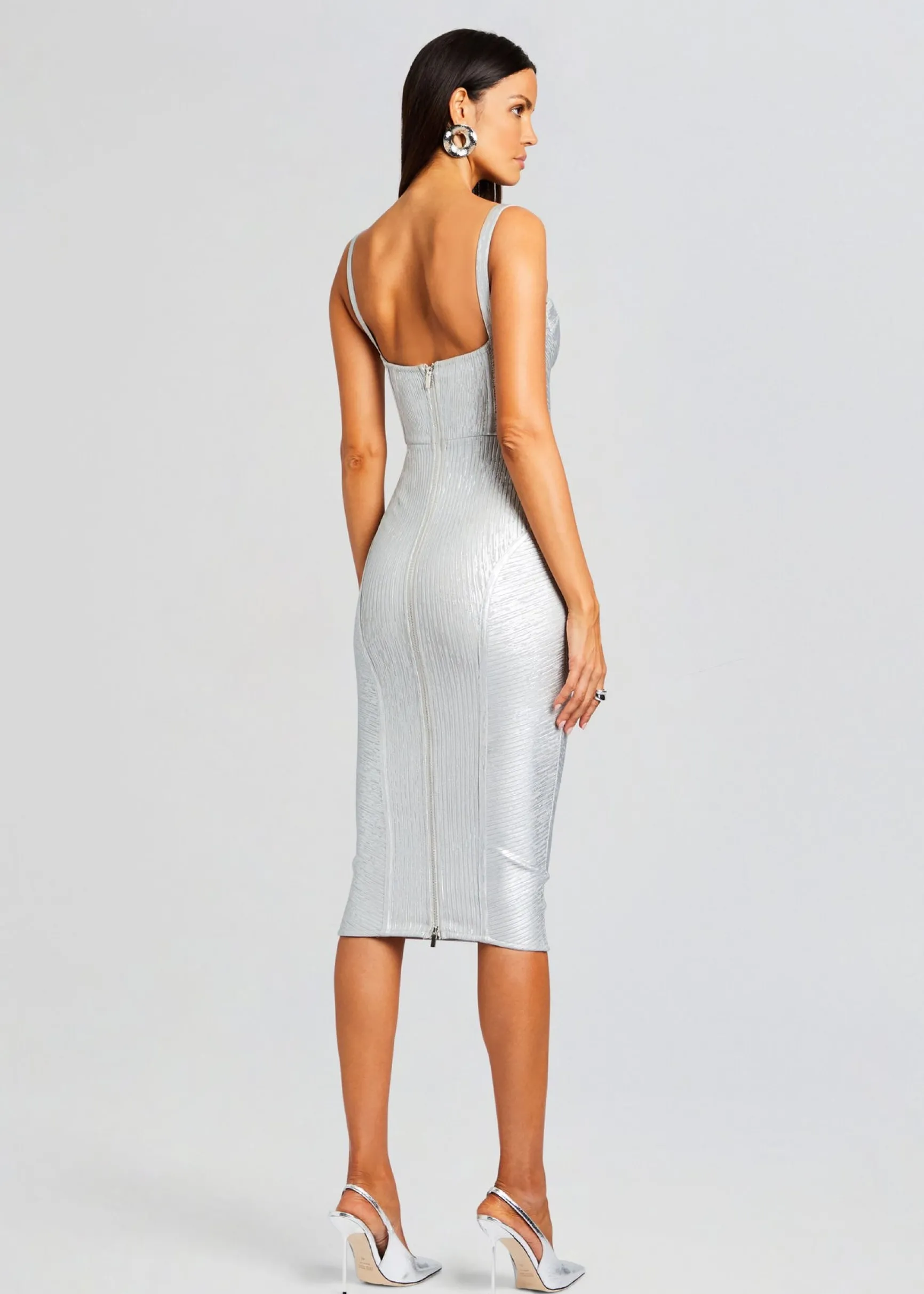 zora_coated_knit_dress_3-2.webp Midi*Retrofete Zora Coated Knit Dress Coated Silver